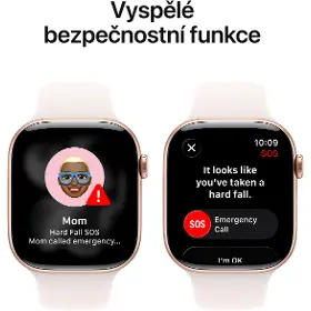 Smart hodinky - Apple Watch Series 11 GPS 42mm Rose Gold Aluminium Case with Light Blush Sport Band - M/L - 5