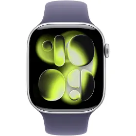 Smart hodinky - Apple Watch Series 11 GPS 46mm Silver Aluminium Case with Purple Fog Sport Band - M/L - 2