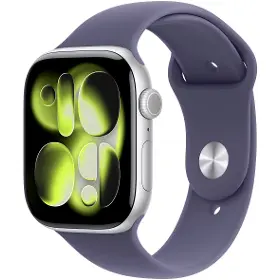 Smart hodinky - Apple Watch Series 11 GPS 46mm Silver Aluminium Case with Purple Fog Sport Band - M/L - 1