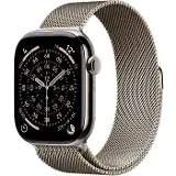 Apple Watch Series 11 GPS + Cellular 42mm Natural Titanium Case with Natural Milanese Loop