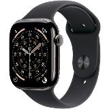 Apple Watch Series 11 GPS + Cellular 42mm Slate Titanium Case with Black Sport Band - S/M