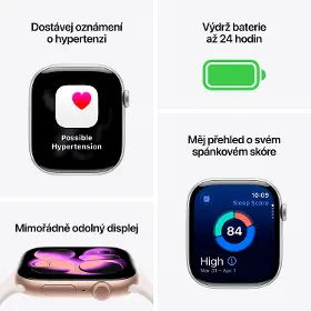 Smart hodinky - Apple Watch Series 11 GPS + Cellular 42mm Slate Titanium Case with Black Sport Band - M/L - 6