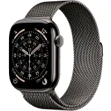 Apple Watch Series 11 GPS + Cellular 42mm Slate Titanium Case with Slate Milanese Loop