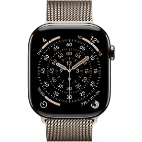 Smart hodinky - Apple Watch Series 11 GPS + Cellular 46mm Natural Titanium Case with Natural Milanese Loop - S/M - 2