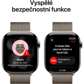Smart hodinky - Apple Watch Series 11 GPS + Cellular 46mm Natural Titanium Case with Natural Milanese Loop - S/M - 5