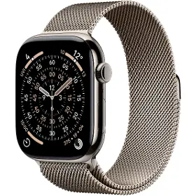Smart hodinky - Apple Watch Series 11 GPS + Cellular 46mm Natural Titanium Case with Natural Milanese Loop - S/M - 1