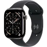 Apple Watch Series 11 GPS + Cellular 46mm Slate Titanium Case with Black Sport Band - M/L