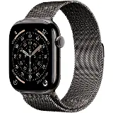 Apple Watch Series 11 GPS + Cellular 46mm Slate Titanium Case with Slate Milanese Loop - S/M