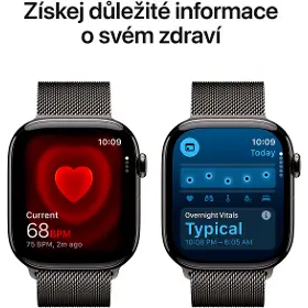 Smart hodinky - Apple Watch Series 11 GPS + Cellular 46mm Slate Titanium Case with Slate Milanese Loop - M/L - 4