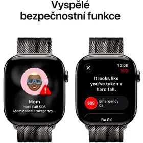 Smart hodinky - Apple Watch Series 11 GPS + Cellular 46mm Slate Titanium Case with Slate Milanese Loop - M/L - 5