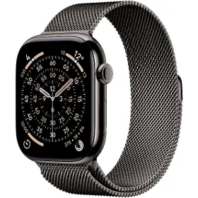 Smart hodinky - Apple Watch Series 11 GPS + Cellular 46mm Slate Titanium Case with Slate Milanese Loop - M/L - 1