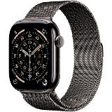 Apple Watch Series 11 GPS + Cellular 46mm Slate Titanium Case with Slate Milanese Loop - M/L