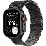 Apple Watch Ultra 3 GPS + Cellular 49mm Black Titanium Case with Black Titanium Milanese Loop - Medium