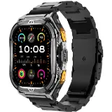 Armodd Titan GPS Black Metal+Black Silicone band