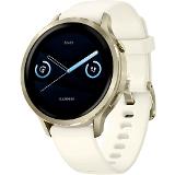 Garmin Venu 4 41mm Lunar Gold/Bone silicone band