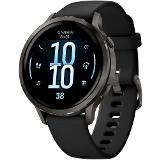 Garmin Venu 4 41mm Slate/Black silicone band