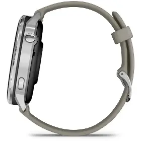 Smart hodinky - Garmin Venu 4 45mm Silver/Silver Gray silicone band - 5