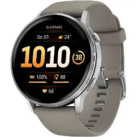 Smart hodinky - Garmin Venu 4 45mm Silver/Silver Gray silicone band - 1