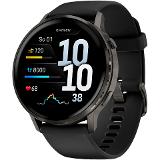 Garmin Venu 4 45mm Slate + Black silicone band