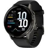 Garmin Venu 4 45mm Slate + Black silicone band