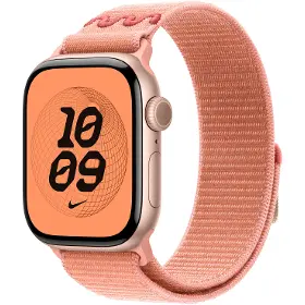 Řemínek na hodinky - Apple Watch 42mm Alpenglow Pink Nike Sport Loop - 2