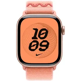 Řemínek na hodinky - Apple Watch 42mm Alpenglow Pink Nike Sport Loop - 3