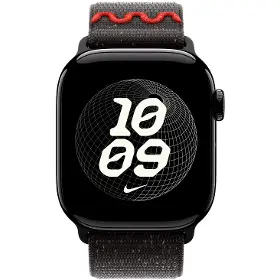 Řemínek na hodinky - Apple Watch 42mm Midnight Black Nike Sport Loop - 3