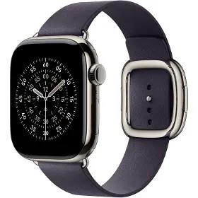 Řemínek na hodinky - Apple Watch 42mm Midnight Purple Modern Buckle Large - 2