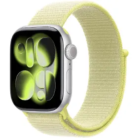 Řemínek na hodinky - Apple Watch 42mm Neon Yellow Sport Loop - 2