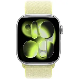 Řemínek na hodinky - Apple Watch 42mm Neon Yellow Sport Loop - 3