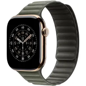 Řemínek na hodinky - Apple Watch 46mm Sage Gray Magnetic Link S/M - 2