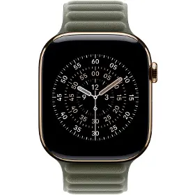 Řemínek na hodinky - Apple Watch 46mm Sage Gray Magnetic Link S/M - 3