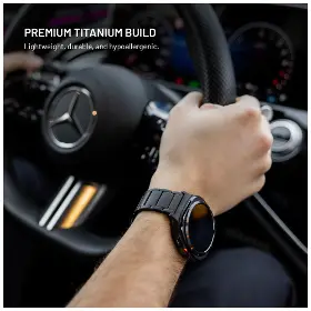 Řemínek na hodinky - Fixed Titanový řemínek pro Garmin QuickFit 22mm, black - 4