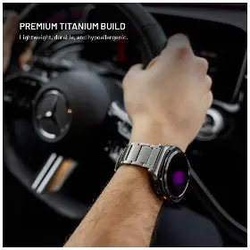 Řemínek na hodinky - Fixed Titanový řemínek pro Garmin QuickFit 26mm Přírodní titan - 4