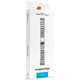 Řemínek na hodinky - Fixed Titanový řemínek pro Garmin QuickFit 26mm Přírodní titan - 8
