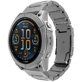 Řemínek na hodinky - Fixed Titanový řemínek pro Garmin QuickFit 26mm Přírodní titan - 1
