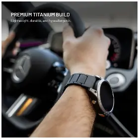 Řemínek na hodinky - Fixed Titanový řemínek pro Samsung Galaxy Watch Ultra Černý - 4