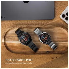 Řemínek na hodinky - Fixed Titanový řemínek pro Samsung Galaxy Watch Ultra Černý - 6
