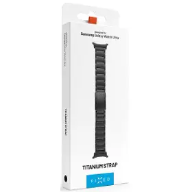 Řemínek na hodinky - Fixed Titanový řemínek pro Samsung Galaxy Watch Ultra Černý - 8