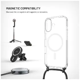 Kryt na mobil - Fixed MagPure Neck iPhone 17 Černá - 3