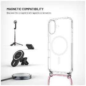 Kryt na mobil - Fixed MagPure Neck iPhone 17 Růžová - 3