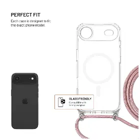 Kryt na mobil - Fixed MagPure Neck iPhone Air Růžová - 2