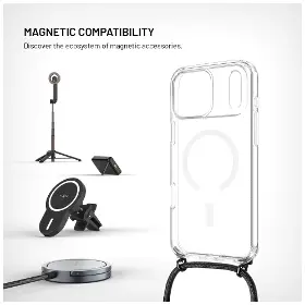 Kryt na mobil - Fixed MagPure Neck iPhone 17 Pro Max Černá - 3