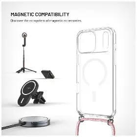 Kryt na mobil - Fixed MagPure Neck iPhone 17 Pro Max Růžová - 3
