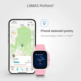 Dětské Smart hodinky - Lamax WatchY4 Play Pink - 4