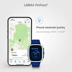 Dětské Smart hodinky - Lamax WatchY4 Play Blue - 4