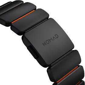 Řemínek na hodinky - Nomad Spartan Band Black Titanium Ultra Orange Apple Watch 45/46/49mm - 5