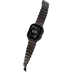 Řemínek na hodinky - Nomad Spartan Band Black Titanium Ultra Orange Apple Watch 45/46/49mm - 6