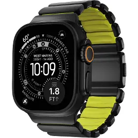 Řemínek na hodinky - Nomad Spartan Band Black Titanium Volt Apple Watch 45/46/49mm - 1