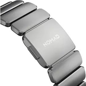 Řemínek na hodinky - Nomad Spartan Band Natural Titanium Black Apple Watch 45/46/49mm - 5